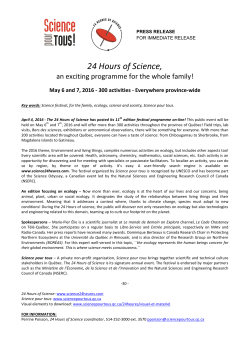 24 Hours of Science - 24 heures de science