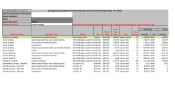 Energy Consumption and Greenhouse Gas