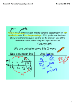 lesson 26- Percent of a quantity.notebook