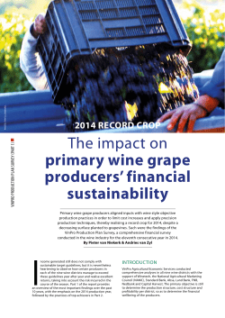 The impact on primary wine grape producers