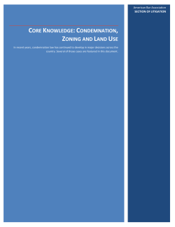 EMINENT DOMAIN - American Bar Association