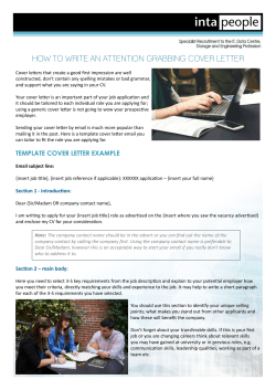 how to write an attention grabbing cover letter