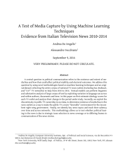 A Test of Media Capture by Using Machine Learning Techniques