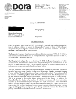 Probable Cause Determination