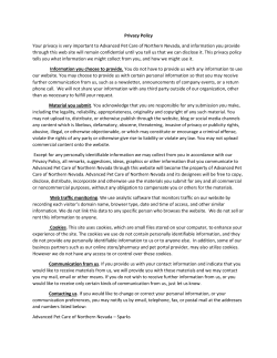 Privacy Policy Your privacy is very important to Advanced Pet Care