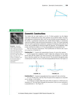 Geometric Constructions