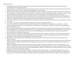 Study Guide Answers 1. Manifest Destiny is the belief that God