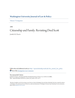 Citizenship and Family: Revisiting Dred Scott