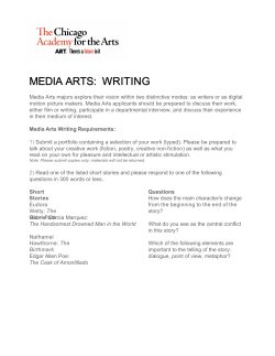 media arts: writing - The Chicago Academy for the Arts