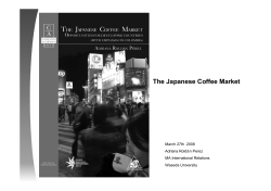 The Japanese Coffee Market