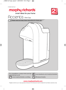 One Cup - Morphy Richards