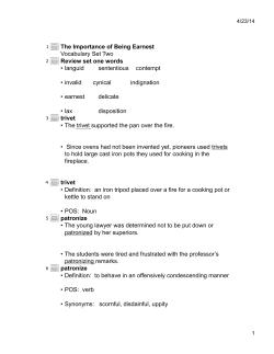 earnest vocab part 2