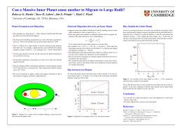 Can a Massive Inner Planet cause another to Migrate to Large Radii?