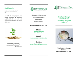 to view brochure - Diversified Rehabilitation Group