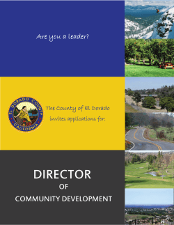 director - County of El Dorado