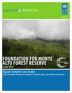 foundation for monte alto forest reserve