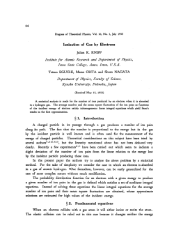 24 Ionization of Gas by Electrons Institute for Atomic Research and