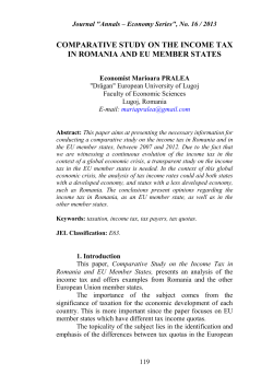comparative study on the income tax in romania and eu member states