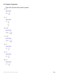 9-4 Negative Exponents - Waukee Community School District Blogs