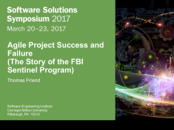 Agile Project Success and Failure (The Story of the FBI Sentinel