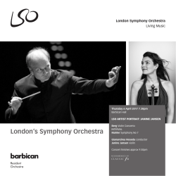 Thursday 6 April 2017 - London Symphony Orchestra