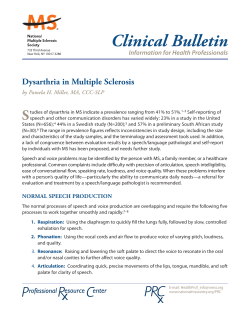 Clinical Bulletin - National Multiple Sclerosis Society