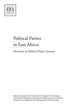 Political Parties in East Africa