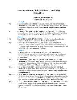 All-Breed Obed/Rly - Missouri Valley Boxer Club