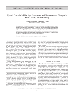 Up and Down in Middle Age: Monotonic and