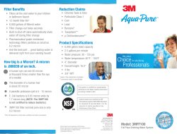 Aqua-Pure 3MFF100 Full Flow Drinking Water System Brochure