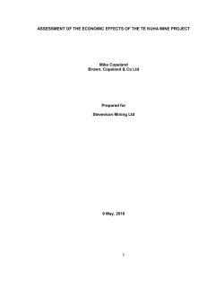 Assessment of the Economic Effects of the Te Kuha Mine Project