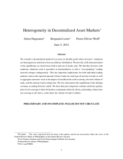 Heterogeneity in Decentralized Asset Markets