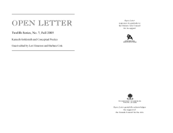 open letter - Electronic Poetry Center