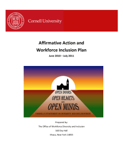 Affirmative Action and Workforce Inclusion Plan