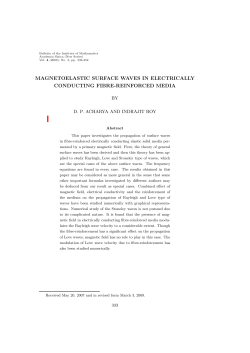 magnetoelastic surface waves in electrically conducting