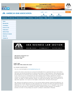 Legal-ease: Shall? Will? Who makes the rules?