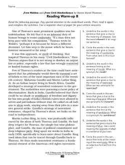 Grade Eleven: Unit Two Resources