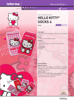 HELLO KITTY&reg; SOCKS 4 informa 381
