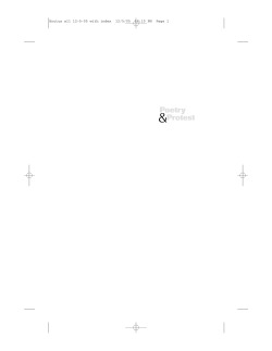 Poetry Protest - UKZN Centre for Civil Society