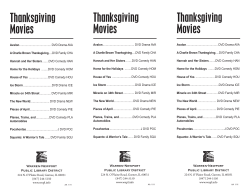 Thanksgiving Movies - Warren