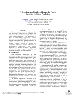 A Reconfigurable Distributed Computing Fabric Exploiting Multilevel