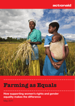 Farming as Equals - ActionAid International