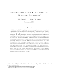 Multilateral Trade Bargaining and Dominant Strategies