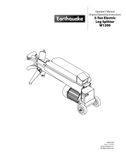 5-Ton Electric Log Splitter W1200
