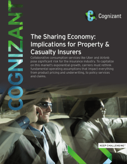 The Sharing Economy: Implications for Property