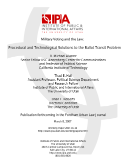 The History Of Military Voting