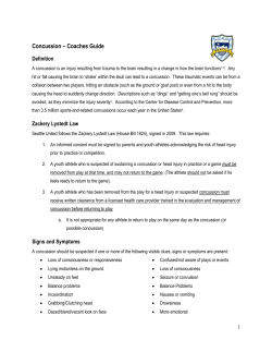 Coaches Concussion Guide