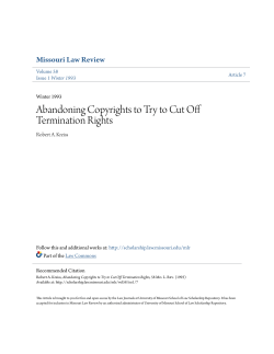 Abandoning Copyrights to Try to Cut Off Termination Rights