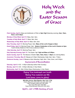 April 2. 2017 - Our Lady of Grace Catholic Church