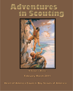 February/March 2011 Adventures in Scouting